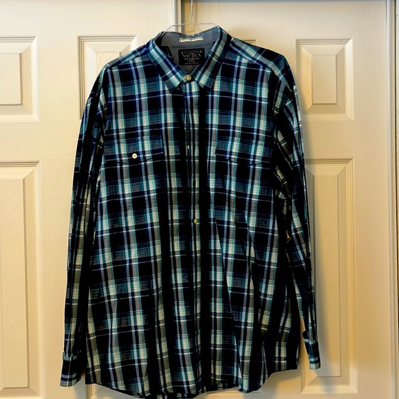 Nautica Shirts Mens Button Down Shirt Xxl Poshmark